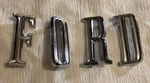 1967 Ford Galaxie? Tail Gate Letter Emblems. Fixed Price $145.00.