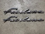 1962 Ford Fairlane Script Oem Badge Fomoco Pair Original Emblems Set. Fixed Price $39.99.