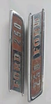 Oem 1968 1969 Ford F-250 Fender Emblems Matching Pair C7TB-16720-B C7TB-16721-B. Fixed Price $99.99.