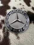 Mercedes-benz Genuine Hood Badge Emblem Used Authentic Car Part. Fixed Price $65.99.