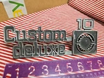 1973-80 Chevy Custom Deluxe 10 Emblem Nice. Fixed Price $24.50.