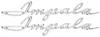 Chevrolet Impala Emblem Rear Quarter Script 62. Fixed Price $174.90.