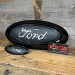 2025-26 F250 F350 F450 Superduty Custom Painted Ford Front & Rear Emblem Ovals. Fixed Price $799.00.