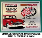 Super Chevy Show 25 Th Anniversary-vintage Original Dash Plaque-texas Motorplex. Fixed Price $7.95.
