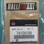 Genuine Mitsubishi Oem Lancer Evo Ralliart Rear Emblem Badge 7415A198. Fixed Price $42.01.
