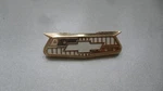 Nos Chevy 1955 1956 Belair Gold Crest Emblem Clip Gm 3725209 02DC2 Il. Fixed Price $90.00.