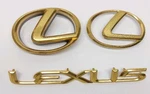 1993-97 Lexus GS300 Gold Plated Emblem Sets Piece Front Hood Rear Trunk. Fixed Price $85.00.