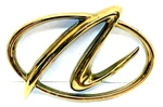 Oldsmobile Aurora Emblem, Goldtone, Oem, New W/vinyl Backing (k). Fixed Price $24.99.