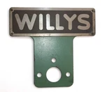 Vintage Willys Automobile - Jeep Metal Emblem Script Badge Free Shipping. Fixed Price $129.99.