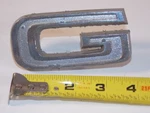 1972 1973 1974 1975 1976 Gmc Van Truck Hood Emblem Letter Script 3981491. Fixed Price $17.00.