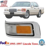 Front Corner Light Left Driver Side With Emblem Provision For 95-97 Lincoln Town. Fixed Price $75.84.