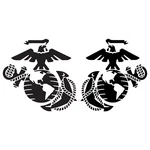 Licensed Set Of 2 Usmc Marine Corps Eagle Globe Anchor Ega Vinyl Decal Sticker. Fixed Price $21.95.