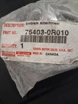 Toyota 754030R010 Rear Hatch Emblem. Fixed Price $20.00.