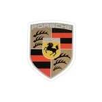 Vintage Porsche Crest Orange & Black Decal Sticker 911 912 914 356 944 924. Fixed Price $35.00.