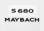 Gloss Black S680 Maybach Number Trunk Letters Badge Emblems Sticker For Benz. Fixed Price $30.31.