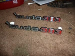 (2) Oem 383 Hood Emblem 1970 1971 Mopar 2998759 31025 Barracuda. Fixed Price $100.00.