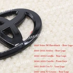 Gloss Black Rear Tailgate Overlay Emblem For Scion Im Avalon Corolla Fj Cruiser. Fixed Price $27.99.