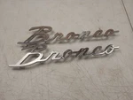 1966 1977 Ford Bronco Script C7TB-16098-B Oem Emblem. Fixed Price $75.00.