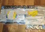 Nos Gm "grand" "am" Script Badges 1999-05 Pontiac 22657236 22635841 Oem. Fixed Price $15.90.