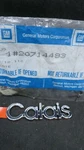 Nos 1988-91 Oldsmobile Cutlass Calais 2 Door Nameplate Emblem Badge. Fixed Price $28.49.