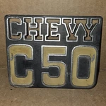 1978 Chevrolet Chevy Big Truck Emblem 692915 Flat Bed Dump. Fixed Price $51.00.