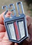 Oem 1964-1967 Chevrolet Cyl Models "230" Front Fender Emblem 3864242 Nova Impa. Fixed Price $24.50.
