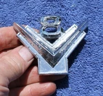 Oem Ford V8 Fender Emblem (BM16237-A) 1954 1955 1956 Original. Fixed Price $16.50.