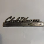 Antique Ford Emblem Club Wagon Script Badge L12. Fixed Price $19.99.