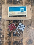 1965-66 Chevrolet Corvette Flag Gm 3872929-66 PT.3859046-65 Nose Emblem. Fixed Price $150.00.
