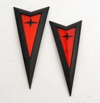 2008 2009 Pontiac G8 Front & Rear Arrow Emblem Trunk Bumper 08-09 Black. Fixed Price $79.95.