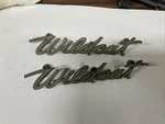 Two Buick Wildcat Quarter Panel Emblem 4887969 9.375 Long. Fixed Price $30.00.