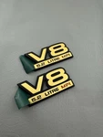 93-98 Jeep V8 5.2 Litre Mpi Emblem Rear Liftgate *gold* Mopar Oem 55295440. Fixed Price $60.00.