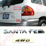 Rear Trunk Santa Fe + 4WD Logo Emblem For Parts 2001-2006 8631026000. Fixed Price $24.95.