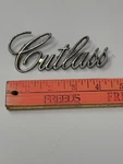 1971 1972 Cutlass Trunk Script Emblem Oem Gm# 9851757 Trim Olds Used. Fixed Price $12.33.