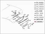 Genuine Trunk Lid Black Series Emblem Mercedes C209 R230 W209 W230 1718170715. Fixed Price $68.10.