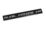 2011-2017 Ford Mustang Gt & F150 5.0 Coyote V8 Emblem Black W Silver Lettering. Fixed Price $12.95.