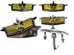 New 1977 1990 Chevrolet Caprice Trunk And Front Gold Lock Emblem Chevy Full Set. Fixed Price $132.52.