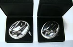 Two (2) New In Box Cadillac Heritage Of Ownership Medallion Grill Emblem 8 And 9. Fixed Price $55.00.