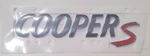 Mini Genuine Cooper S Rear Trunk Tailgate Chrome Badge Emblem Lettering 2755618. Fixed Price $49.48.