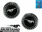 1969 Mustang Fastback Quarter Pillar Roof Emblems Ornaments Pair Ford Licensed. Fixed Price $85.00.