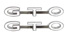 Oer Zinc Diecast Chrome Front Fender Emblem Set For 1969 Pontiac Gto Models. Fixed Price $54.98.