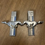 Preowned 68 Mustang 289 Fender Emblems C8ZZ-16228-A Pair #3. Fixed Price $40.00.