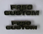 1977-1979 Ford F250 Custom Pair Of Fender Emblem D7TB16702FWC Oem Truck Badge. Fixed Price $59.99.