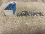Nos Ford D5DZ-6250398-A 1970-77 Maverick Chrome Fender Emblem W/hardware. Fixed Price $105.00.