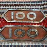 Mopar 1957 1958 1959 1960 1961 1962 1963 Dodge Truck 100 Fender Emblemsoem Red. Fixed Price $60.00.