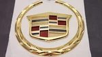 Cadillac Escalade, Ats, Cts, Dts, Srx, Sts Rear Trunk Emblem - Gold. Fixed Price $22.89.
