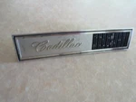 Original 1964 Cadillac Seville Car Dash Metal Badge / Emblem - Part No. 1481439.. Fixed Price $28.60.