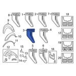 Ford NL3Z16720B Front Right Fender Emblem. Fixed Price $208.20.