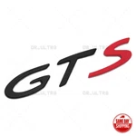 Black & Red Look Porsche Gts Letters Rear Badge Liftgate Emblem Deck Lid. Fixed Price $19.99.