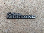 New Nos 1985 1986 1987 1988 1989 1990 Ford Saleen Mustang Dashboard Emblem. Fixed Price $21.99.